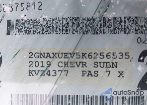 2019 Chevrolet Equinox Lt z USA, uszkodzony, nr VIN 2GNAXUEV5K6256535